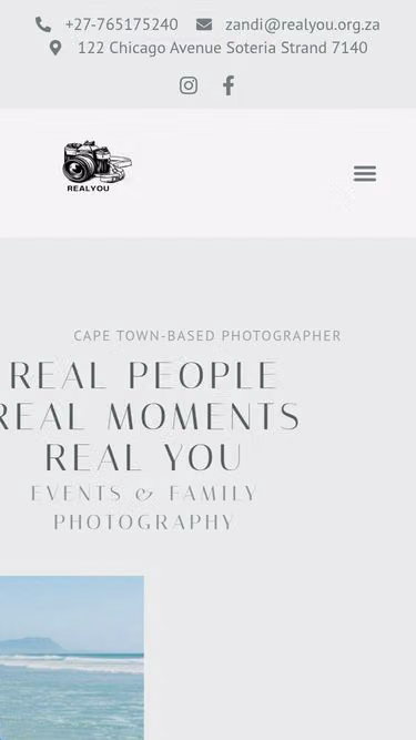 Screenshot of realyou.org.za
