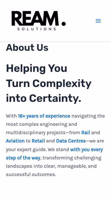 Screenshot of ream.solutions