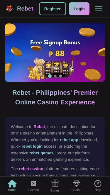 Screenshot of rebet.sbs