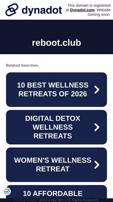 Screenshot of reboot.club
