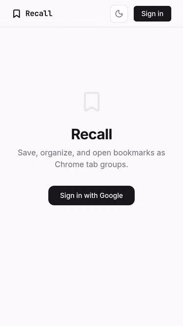 Screenshot of recall.ltd