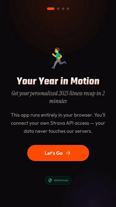 Screenshot of recap.fit