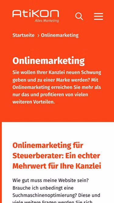 Screenshot of rechtsanwalt.marketing