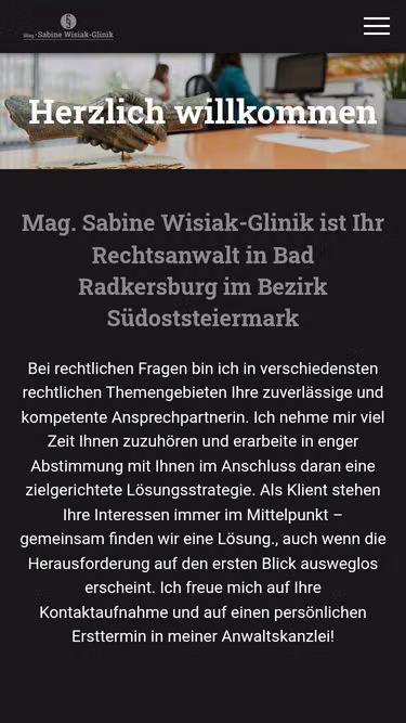 Screenshot of rechtsanwalt.st