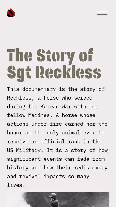 Screenshot of reckless.horse