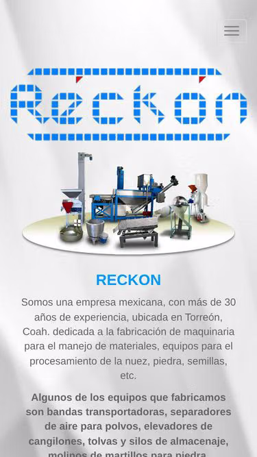 Screenshot of reckon.com.mx