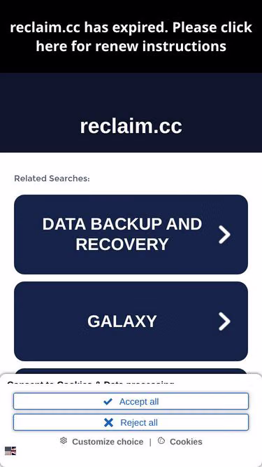 Screenshot of reclaim.cc