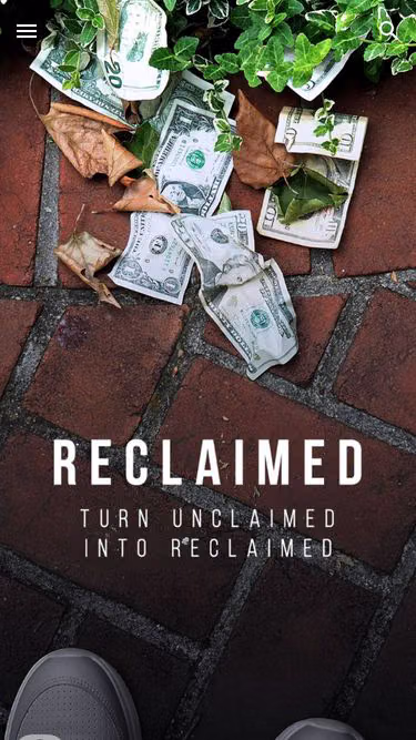 Screenshot of reclaimed.io