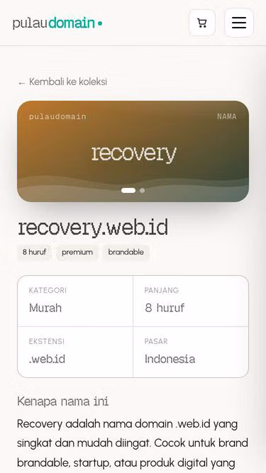 Screenshot of recovery.web.id