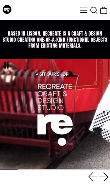 Screenshot of recreate.pt