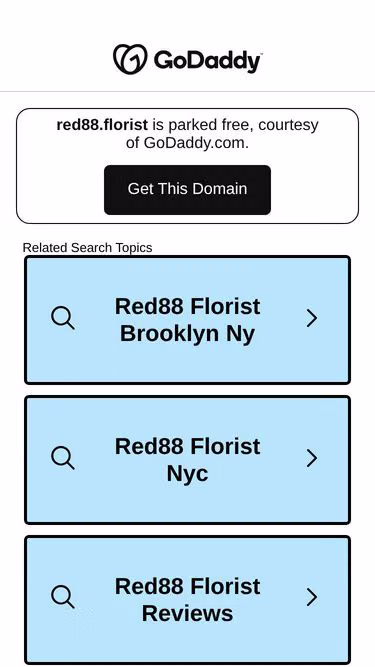 Screenshot of red88.florist