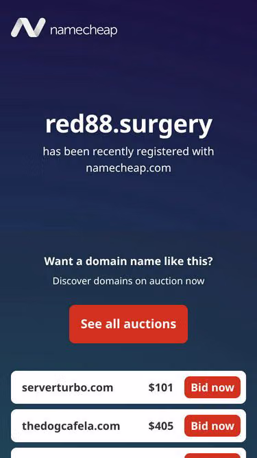 Screenshot of red88.surgery