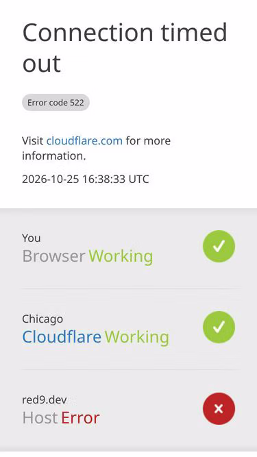 Screenshot of red9.dev