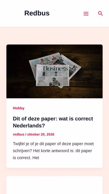 Screenshot of redbus.nl
