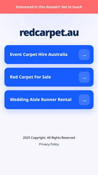 Screenshot of redcarpet.au