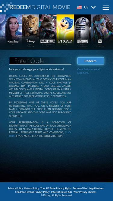Screenshot of redeemdigitalhd.fi