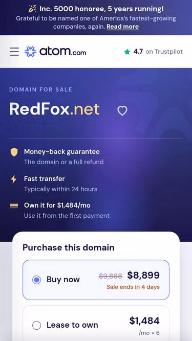 Screenshot of redfox.net