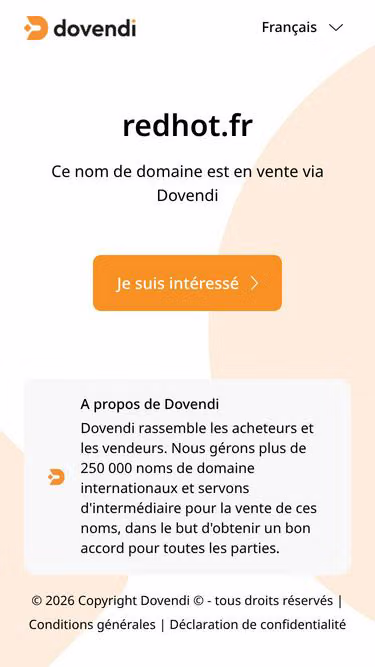 Screenshot of redhot.fr
