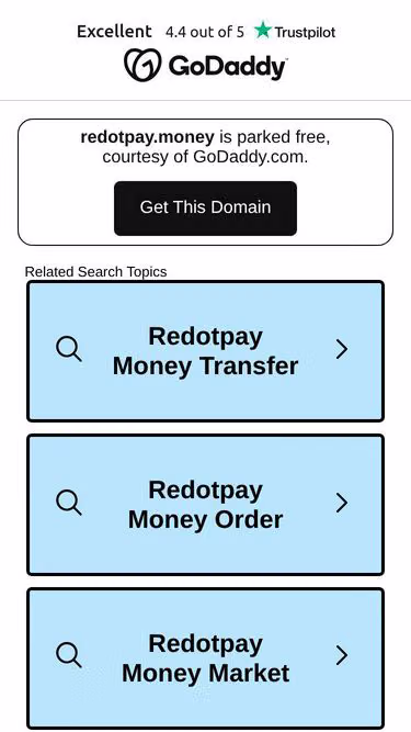 Screenshot of redotpay.money