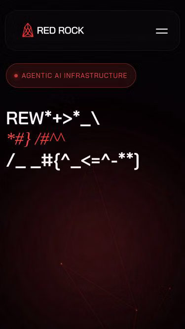 Screenshot of redrock.technology