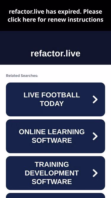 Screenshot of refactor.live