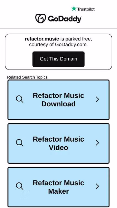 Screenshot of refactor.music