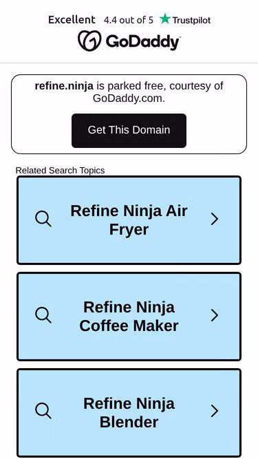 Screenshot of refine.ninja