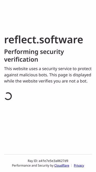 Screenshot of reflect.software
