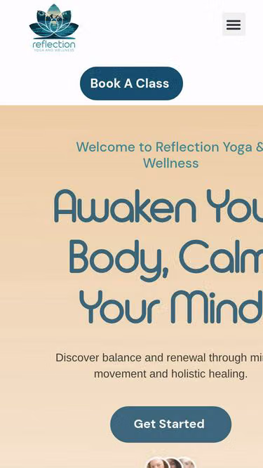 Screenshot of reflection.yoga