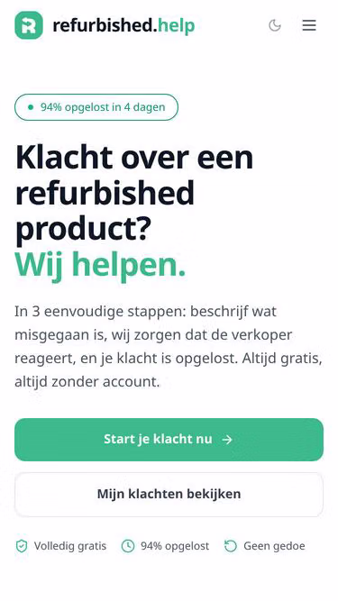 Screenshot of refurbished.help