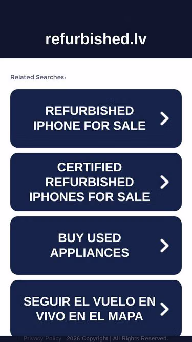 Screenshot of refurbished.lv