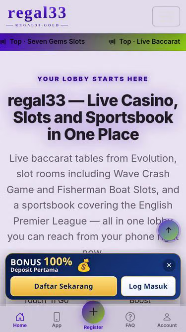 Screenshot of regal33.gold