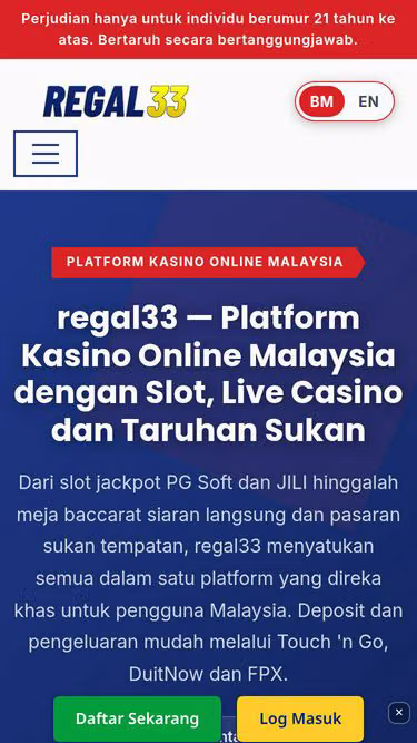 Screenshot of regal33.one