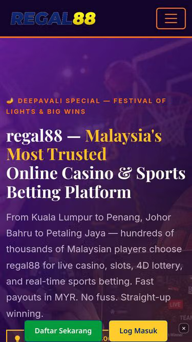 Screenshot of regal88.lat