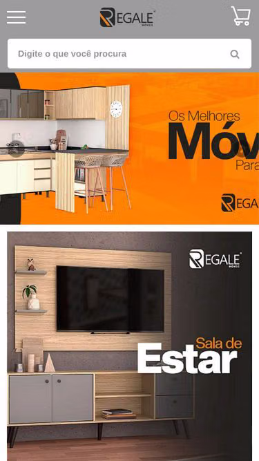 Screenshot of regale.com.br