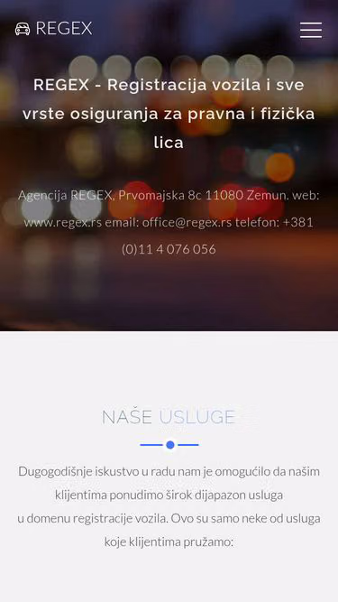 Screenshot of regex.rs