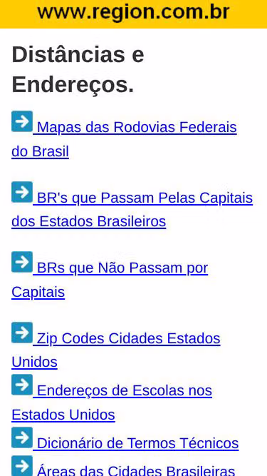 Screenshot of region.com.br