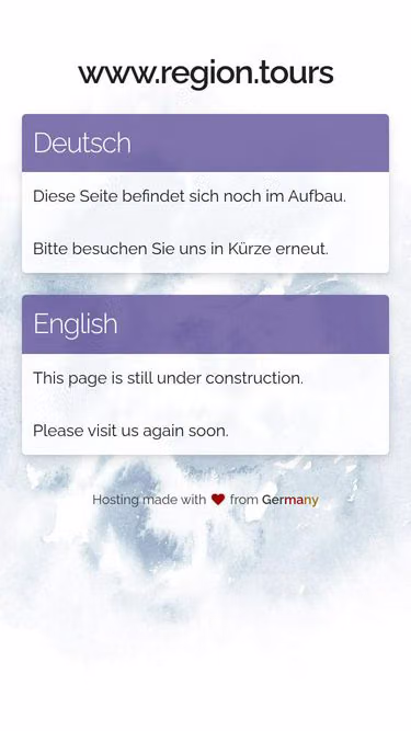 Screenshot of region.tours