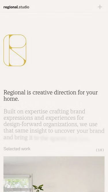 Screenshot of regional.studio