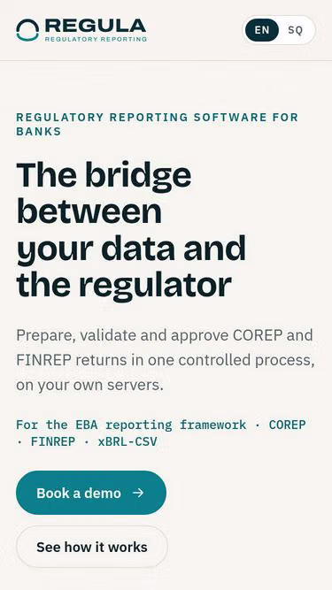 Screenshot of regula.com.al
