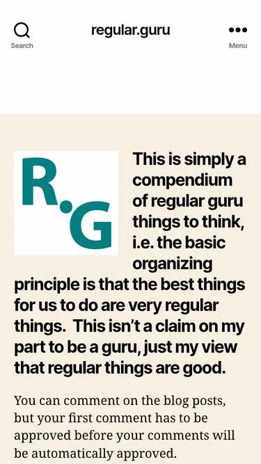 Screenshot of regular.guru