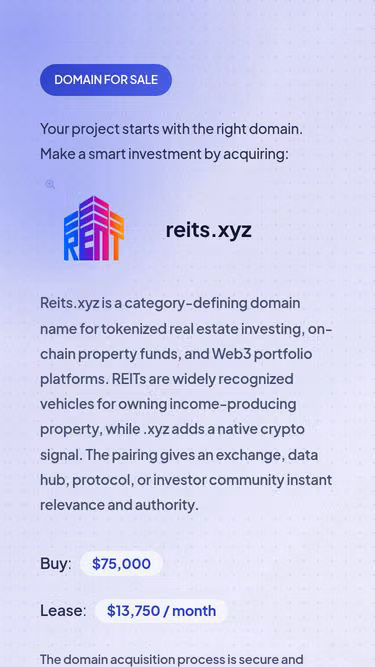 Screenshot of reits.xyz