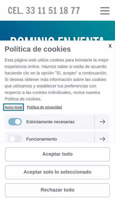 Screenshot of rek.mx