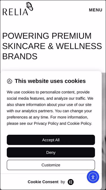 Screenshot of relia.com.cy