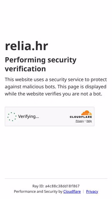 Screenshot of relia.hr