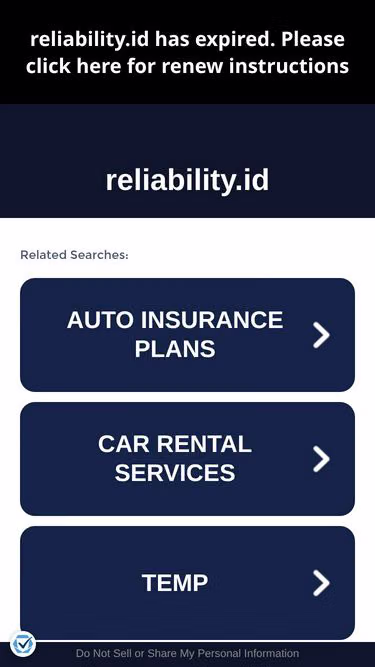 Screenshot of reliability.id