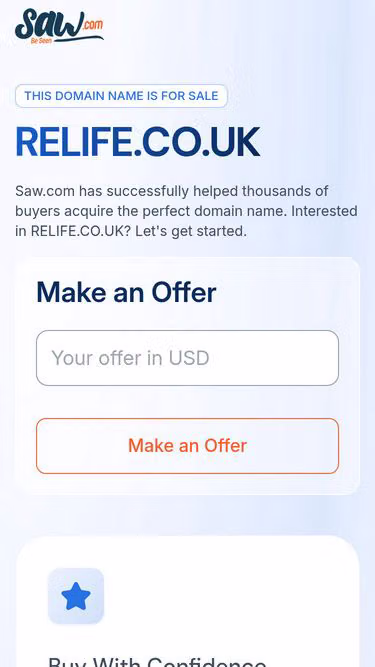 Screenshot of relife.co.uk