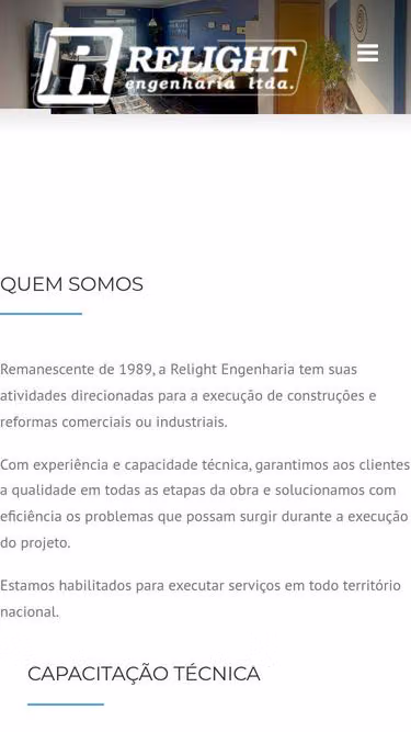 Screenshot of relight.com.br