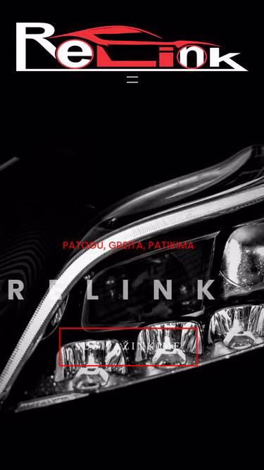 Screenshot of relink.lt
