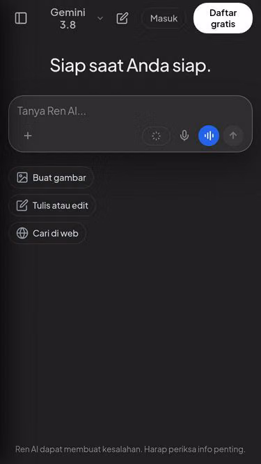 Screenshot of ren.ai.id